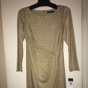 Golden Shimmer Dress